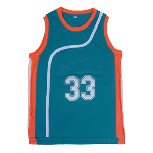 Reversibles Basketball trikot für Herren mit Team-Logo Herren-Netz hemden Zwei schicht ige Basketball trikots mit reversiblem Design