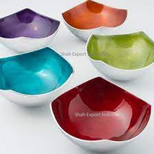 Cuenco de Metal para servir frutas, Color esmaltado de forma redonda para uso en el hogar y el Hotel, cuencos de aluminio para servir alimentos - Product Image 5