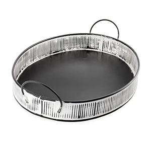 Vente chaude Rouillé Vintage Look Galvanisé Plateau De Service En Métal Pour La Maison Restaurant De Mariage Bar Ferme Parties Plateau De Service - Product Image 5