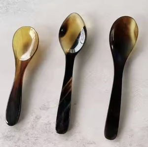 New Design Handmade Horn Spoon in All Size with Long Handle Horn <b>Cutlery</b> Buffalo Horn Spoon from India - Product Image 4