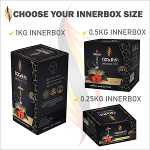 CocoRiki Premium Kwaliteit Indonesische Kokosnootschalen Houtskoolbriketten Nargile Shisha Waterpijp Wierook Mercy Zwarte Houtskoolbriket - Product Image 5