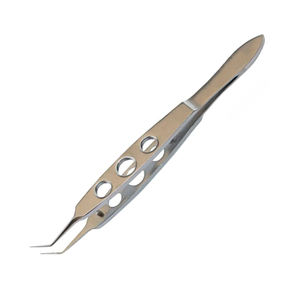 Forceps de suture ophtalmique en acier inoxydable Forceps de liage médical chirurgical OEM personnalisé avec mâchoires incurvées lisses - Product Image 3