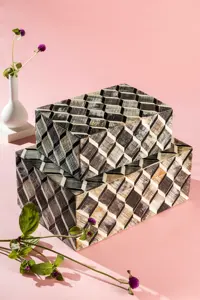 กล่องทรงกระดูกสี่เหลี่ยมอินเดียสำหรับตกแต่งบ้าน - Product Image 3