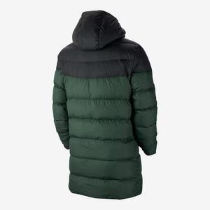 Veste d'hiver pour hommes sur mesure en gros-Manteau long matelassé à capuche avec poches en coton thermique | Fournisseur d'usine - Product Image 5
