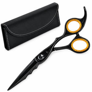 Kit de ciseaux à cheveux professionnels faits à la main – pour barbier, salon, usage domestique avec étui en cuir - Product Image 6