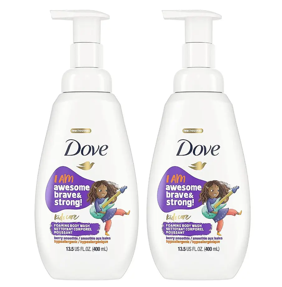 Dove Foaming Body Wash For Kids Cotton Candy Hypoallergenic Skin Care 13.5 Fl