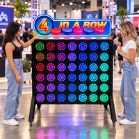 Songfa LED 4 rangées, machine de jeu d'arcade électronique lumineuse, jeu de stratégie, pour événements et locations de fêtes, équipement de terrain de jeux, en PP, fabriqué en Chine