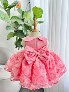 Nhung Nguyen ชุดเดรสเจ้าหญิง, เดรสผ้าไหมผูกโบว์สั้นสวมใส่สบายผลิตในเวียดนาม - Product Image 6