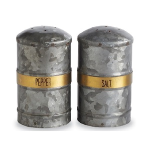 Sal y pimienta galvanizada Caddy Utensilios de cocina Encimera Caddy hecho a mano Forma personalizada Venta al por mayor Caddy galvanizado - Product Image 3