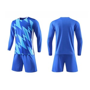 High Quality Men Long Sleeve Soccer Jersey <b>Set</b> Adult Football Uniform Boy Customized Color Custom Logo Custom Design Soccer - Product Image 1