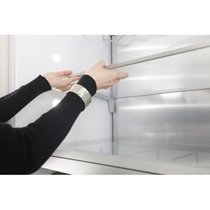 Réfrigérateur encastrable de 30 pouces avec porte en verre, capacité de 10,61 pieds cubes Machine à glaçons électrique simple avec tiroir inférieur convertible et grande capacité - Product Image 4
