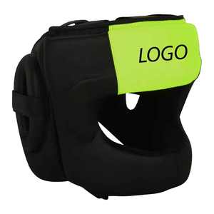 Protector de Cabeza para Artes Marciales, Casco Protector Facial para MMA, Kickboxing, Karate, Taekwondo, Entrenamiento y Sparring, Cuero Vacuno - Product Image 1