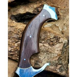 Cuchillo Bowie Hecho a Mano con Hoja de Acero y Funda de Cuero, Mango de Madera Wenge, Cuchillo para Caza, Camping y Supervivencia - Product Image 4