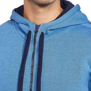 Sudaderas con capucha personalizadas bordadas hombres personalizados Rhinestone Sudadera con capucha doble cremallera con capucha de peso pesado de alta calidad Sun Faded Wash sudaderas - Product Image 3