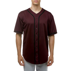 Camisa de béisbol Superventas Uniforme de béisbol transpirable personalizado Ropa de equipo personalizada Camisetas de béisbol deportivas para hombres - Product Image 1