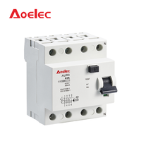 Disjoncteur différentiel modulaire AOELEC AUR3, 4 pôles, 10 kA, type magnétique, AC/A/S, certifié CE
