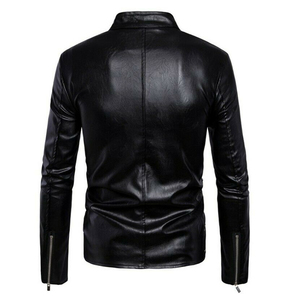 2024 hiver mode hommes haut tendance Slim Fit à capuche en cuir véritable veste longue surdimensionné conception support avant OEM en gros - Product Image 6