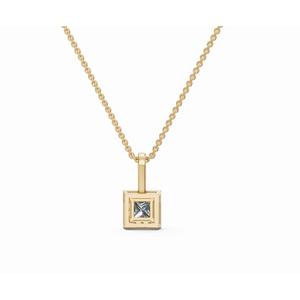 จี้เพชรทรง Princess Cut น้ำหนัก 0.684 กะรัต เพชรเลี้ยงในห้องปฏิบัติการ ทอง 9 KT 14 KT 18 KT เครื่องประดับขายส่ง รับผลิตแบบ OEM สำหรับธุรกิจ B2B ผู้ส่งออก - Product Image 4