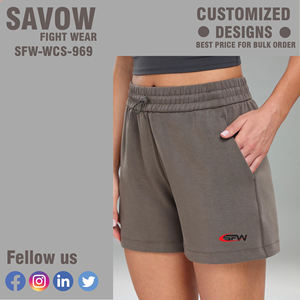 Shorts plissés élégants taille haute pour femme, style streetwear estival, en mélange doux de rayonne et de polyester - Product Image 6