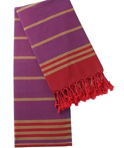 Toalla de Playa Pestemal a Rayas de Color Pastel, con Borlas, Suave al Tacto, Flexible, Absorbente, de Secado Rápido, Ecológica, 100% Algodón - Product Image 2