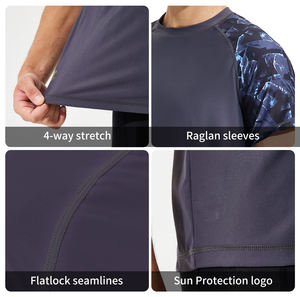 เสื้อรัดกล้ามเนื้อ MMA แบบ OEM สำหรับขายโดยตรงจากโรงงานผู้ผลิต สวมใส่สบาย เหมาะสำหรับทุกเพศ ออกกำลังกายได้ ระบายอากาศได้ดี ผลิตจากผ้าสแปนเด็กซ์/โพลีเอสเตอร์ - Product Image 3