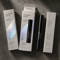 Boîtes personnalisées en papier recyclé pour mascara, emballage holographique pour cosmétiques, boîte à rabat pour eye-liner et rouge à lèvres, marque privée, vente en gros