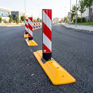 Bouton de marquage routier 100 x 65 cm avec signalisation d'avertissement de circulation - Product Image 2