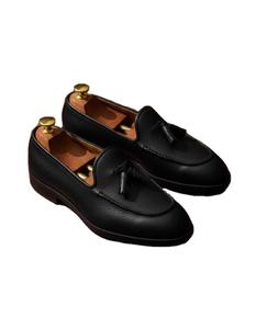 Zapatos de Verano para Hombre, Zapatillas Tejidas, Moda Casual, Transpirables, de Piel Vacuna, Mocasines Formales de Negocios, Hechos a Mano - Product Image 1