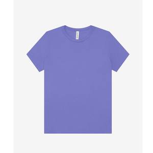 T-shirt pour femmes, col rond, tissu tri-mélange basique, pour femmes, filles - Product Image 3
