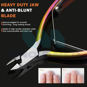 Pince à cuticules incurvée professionnelle en acier inoxydable, manucure, pédicure, ultra-affûtée, précision, haute qualité, nouvelle arrivée, confortable - Product Image 2