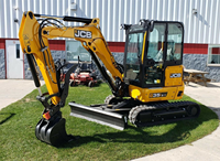 Mini-excavatrice JCB 35Z-1 de haute qualité, mini-excavatrice compacte de 3,6 tonnes, machine JCB 35Z-1 d'occasion, performances robustes