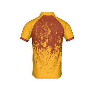 OEM Unisex media manga para camisetas de polo de alta calidad cuello de sublimación completa transpirable estilo casual de talla grande de golf para hombres - Product Image 3