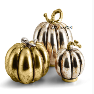 Citrouille luxe moderne Sculpture en métal Offre Spéciale à la main multicolore créatif salon décoration de la maison Halloween Sculpture - Product Image 1