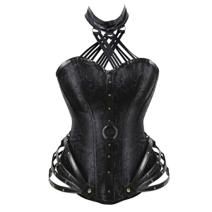 promotionNew Design Breathable Real Leather Top Over Steel Corset <b>Women's</b> Plus Size Corset Top by Power Hint - Product Image 5