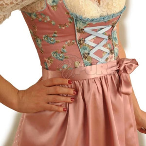 Robe Dirndl à manches courtes en coton/polyester, style bavarois miniature, design OEM unique, robe Dirndl pour l'Oktoberfest, prix de gros - Product Image 5