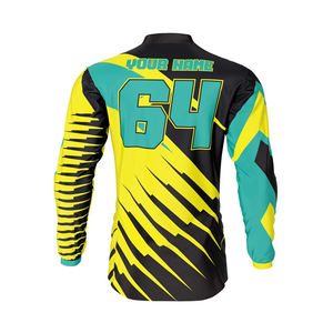 Venta al por Mayor de Camisetas de Motocross Personalizadas, Transpirables, Estampadas, de Manga Larga para Hombre, de Verano, de Alta Calidad - Product Image 5