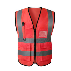 Chaleco DE SEGURIDAD duradero con alta reflectividad, ajuste ajustable y bolsillos para herramientas e insignias de identificación - Product Image 2