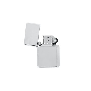 ไฟแช็คบุหรี่สไตล์สีเงินออกแบบคลาสสิกโลโก้เปลวไฟสีฟ้าบรรจุอยู่สต็อก9900053อ้างอิง - Product Image 1