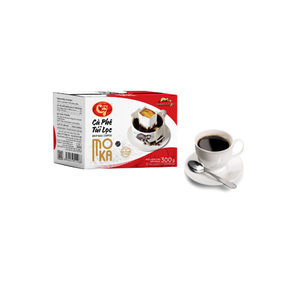 Granos de café Moka tostados medianos Premium, servicio OEM ODM, sabor neutro empaquetado en caja por Hucafood en bolsa de goteo de Vietnam - Product Image 5