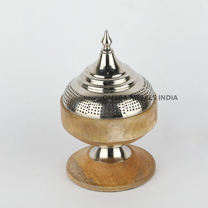 Porte-encens en acier inoxydable doré de haute qualité, encensoir arabe en forme d'étoile d'anis pour la maison et les cadeaux - Product Image 5