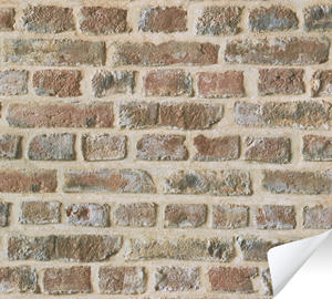 Made in Germany - Peel and stick <b>Wallpaper</b> <b>Stone</b> Red - Film Non Woven - <b>Self</b> <b>Adhesive</b> Vintage <b>Wallpaper</b> Brick - 8,40 x 0,53 m - Product Image 5