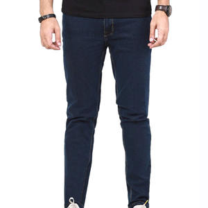 Pantalones vaqueros de mezclilla con orillo crudo para hombre, pantalones de diseño personalizado de corte recto de algodón pesado clásico Indigo Vintage Wash - Product Image 5