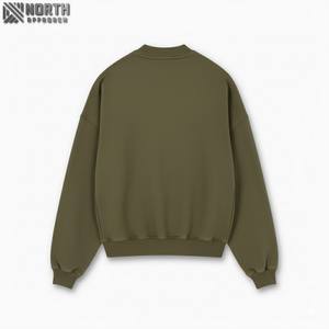 Fabricante de Equipo Original Hombres 100% Algodón Oversized Heavyweight Pullover Drop Shoulder Bordado Puff Fleece Hoodie - Product Image 1