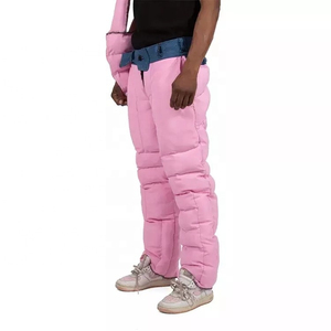 Pantalones de Mezclilla Acolchados para Hombre, Cómodos para Invierno, Color Sólido Personalizado, MOQ Bajo, en Venta - Product Image 3