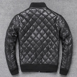 Veste de moto en cuir classique rétro de couleur noire personnalisée veste de course de nascar en cuir avec logo OEM pour hommes - Product Image 6