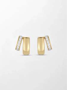ต่างหูเพชร Talon Claw Lab Grown Diamond น้ำหนัก 0.67 กะรัต สี GH ความสะอาดระดับ VS ประดับเพชร 18 เม็ด ขนาด 14.82 มม. ตัวเรือนทองคำขาว 18K แบบหนีบ ประกายระยิบระยับ - Product Image 1