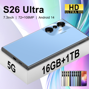 สมาร์ทโฟนรุ่นใหม่ S26 Ultra 5G LTE หน้าจอ 7.3 นิ้ว HD Deca Core Snapdragon 800 Series หน่วยความจำ 16GB/1TB แบตเตอรี่ 8000mAh กล้อง 72MP+108MP รองรับซิมคู่ - Product Image 2