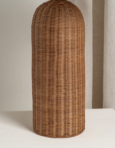 Handmade Rattan <b>Table</b> <b>Lamp</b> Boho Style Cylinder Shape Eco-Friendly Decorative Light Fixture - Product Image 5