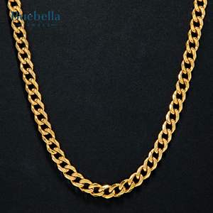 Hot Sale <b>14K</b> <b>Gold</b> Plated Cuban Link 925 Silver 9mm Moissanite Cuban Link chain Hip Hop <b>Necklace</b> - Product Image 3