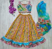 Sharara costume filles enfants ethnique Shalwar Kameez indien Punjabi Style pakistanais broderie mariage et fête festive porter des enfants